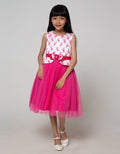 Donita Children's Party Dress Flower Embroidery Skirt Tille
