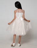 Donita Dress Party Anak Tille Cream Flower
