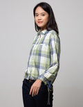 Nevada Long Sleeve Shirt Top Rayon Check
