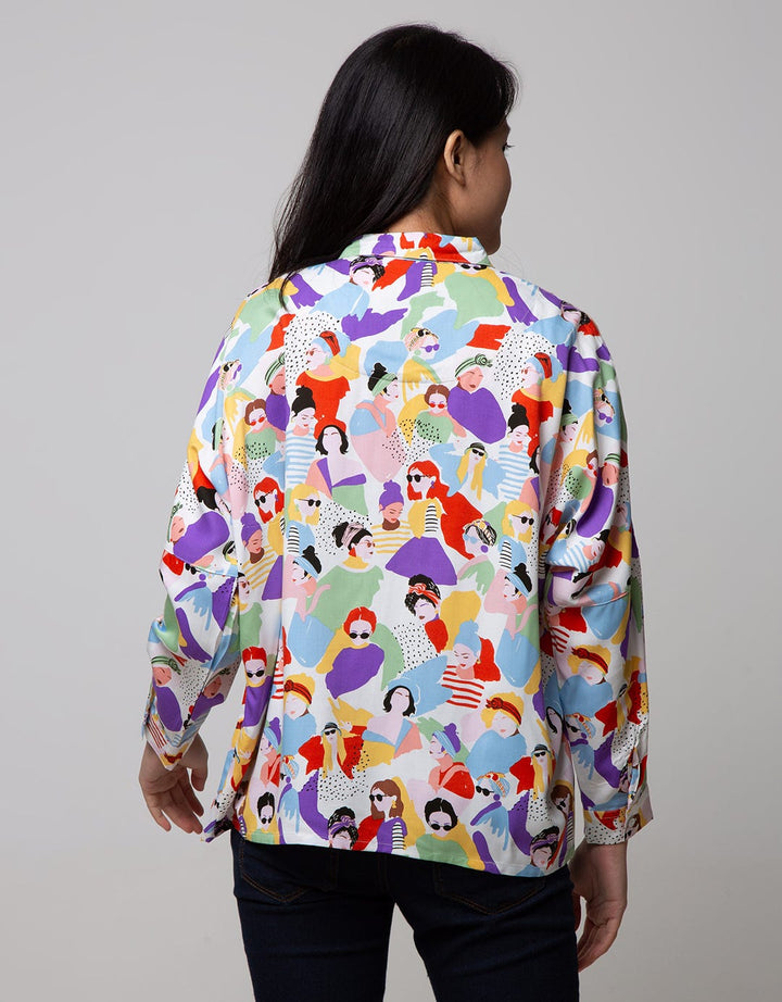 Nevada Long Sleeve Shirt Print Face