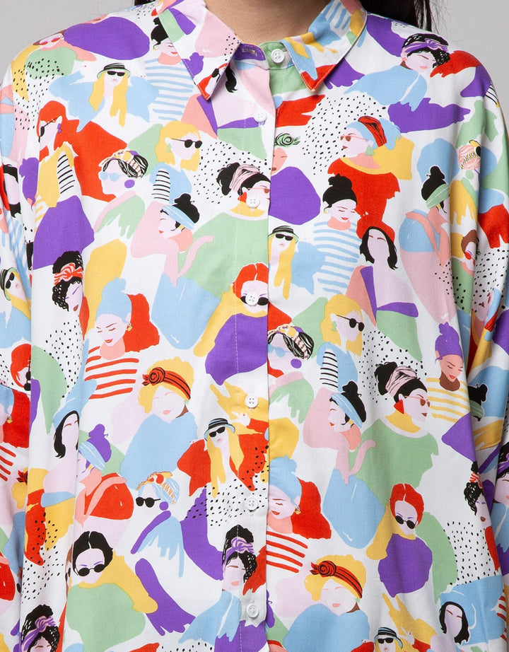 Nevada Long Sleeve Shirt Print Face