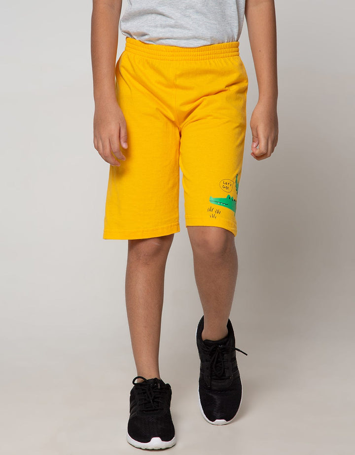 Little M Short Pants Knit Multipack 2 Pack Crocodile