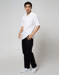 Cole Short Sleeve Polo Shirt Basic Solid Jaquard Collar