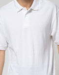 Cole Short Sleeve Polo Shirt Basic Solid Jaquard Collar