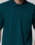 Cole Short Sleeve Polo Shirt Basic Solid Jaquard Collar