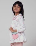 Little M Long Sleeve Shirt Full Print Tas Nanas