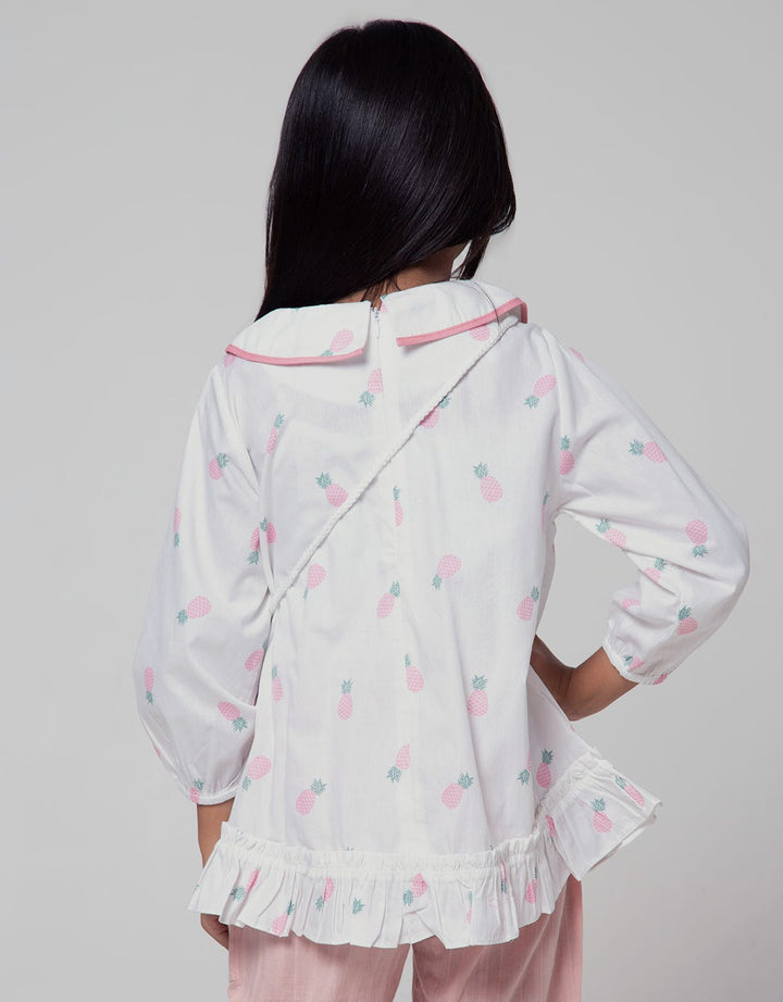 Little M Long Sleeve Shirt Full Print Tas Nanas