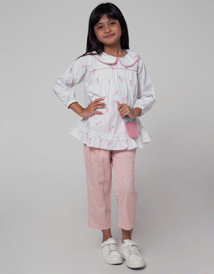 Little M Long Sleeve Shirt Full Print Tas Nanas