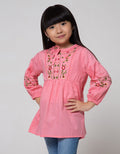 Little M Long Sleeve Shirt Embro Tangan Balon