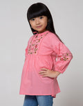 Little M Long Sleeve Shirt Embro Tangan Balon