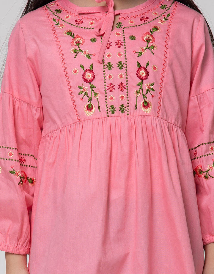 Little M Long Sleeve Shirt Embro Tangan Balon