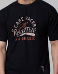 Emba Jeans Kaos Print Cafe Racer