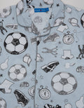 Kidz Too Top - Bottom Set Piyama Kancing Soccer 4
