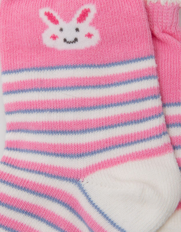 Pipiniko Socks Garis-Garis Bunny Long