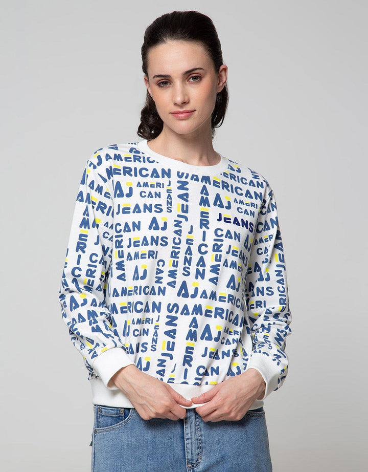 American Jeans Sweatshirt Fullprint Branding