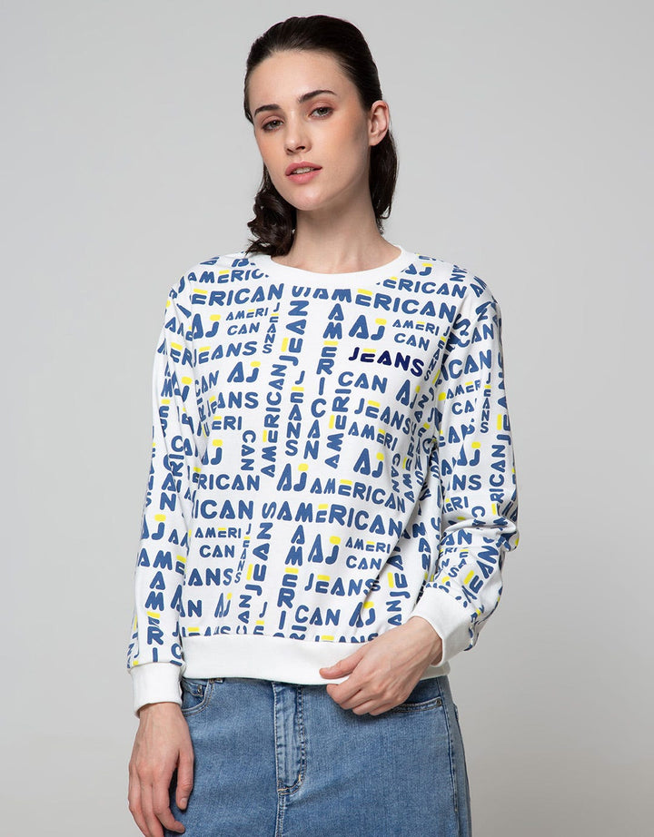 American Jeans Sweatshirt Fullprint Branding