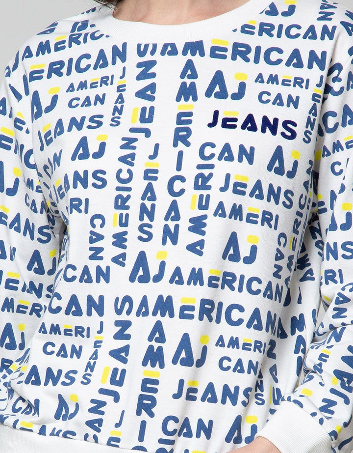 American Jeans Sweatshirt Fullprint Branding