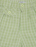 Nevada Embossed Check Culottes Pants With Small