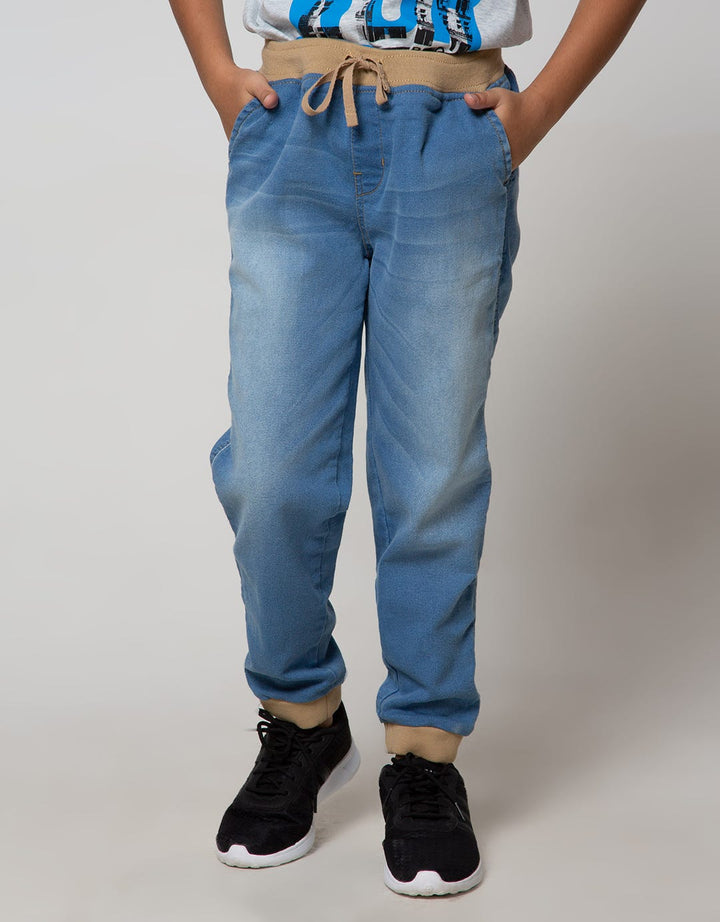 Cool Boy Celana Panjang Denim Rib