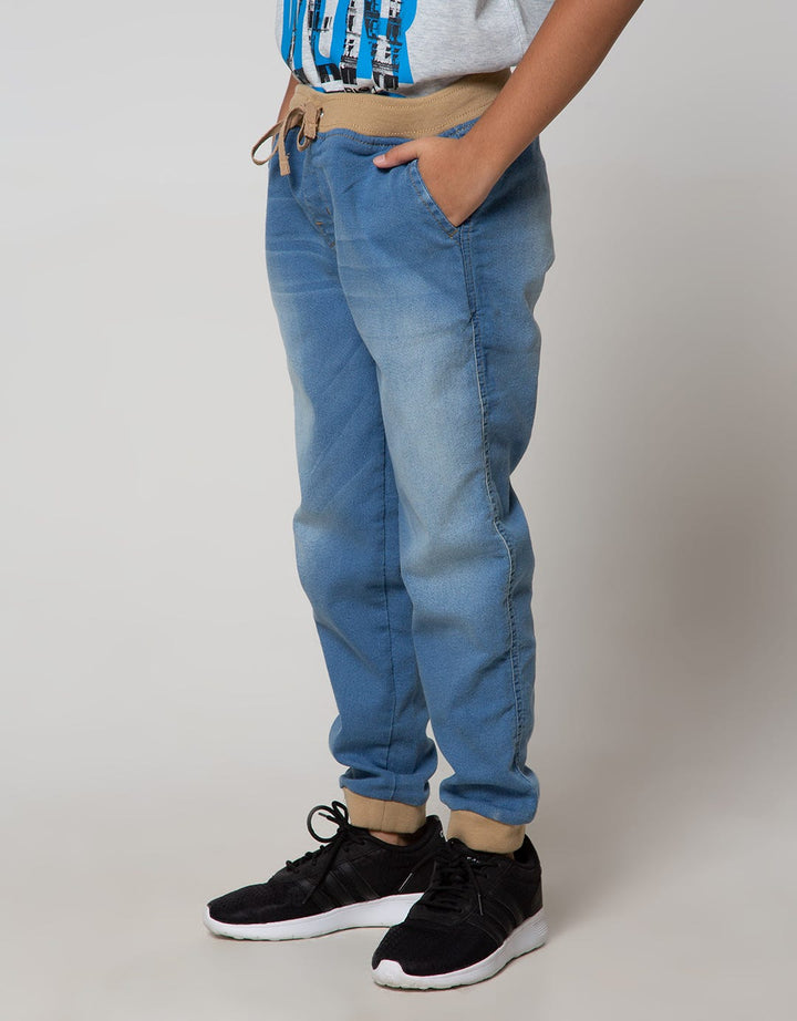 Cool Boy Celana Panjang Denim Rib