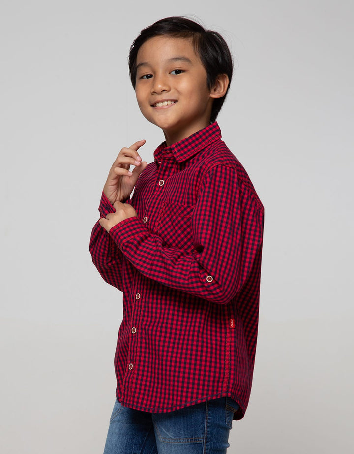 Cool Boy Kemeja Kotak-Kotak