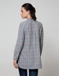 Triset Casual Kemeja Motif Kotak