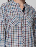 Triset Casual Kemeja Motif Kotak