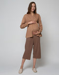 St. Yves Mom Long Sleeve Blouse Rayon 3 Buttons