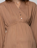St. Yves Mom Long Sleeve Blouse Rayon 3 Buttons