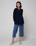 St. Yves Mom Long Sleeve Blouse Rayon 3 Buttons