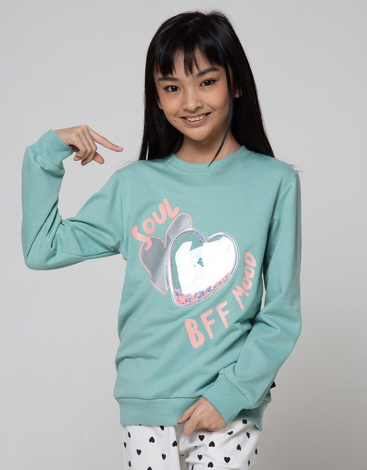Nevada Sweatshirt Aplikasi Plastik Love Soul