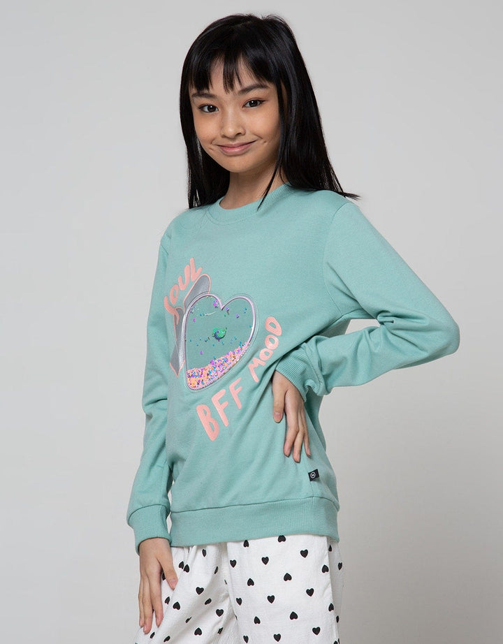 Nevada Sweatshirt Aplikasi Plastik Love Soul
