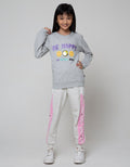 Nevada Sweatshirt Aplikasi Plastik Smiley Be Happy