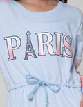 Nevada Long Sleeve Midi Dress Cut N Sewn Print Paris