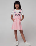 Little M Short Sleeve Midi Dress Overall Inner Panda