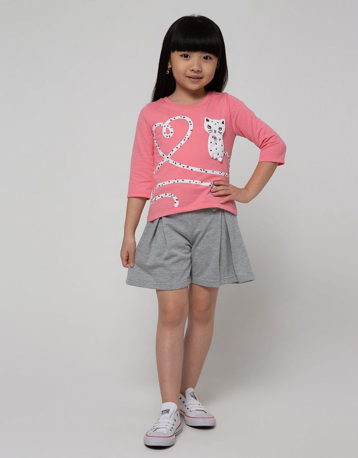 Little M Short Pants Knit Belah 2 Pita