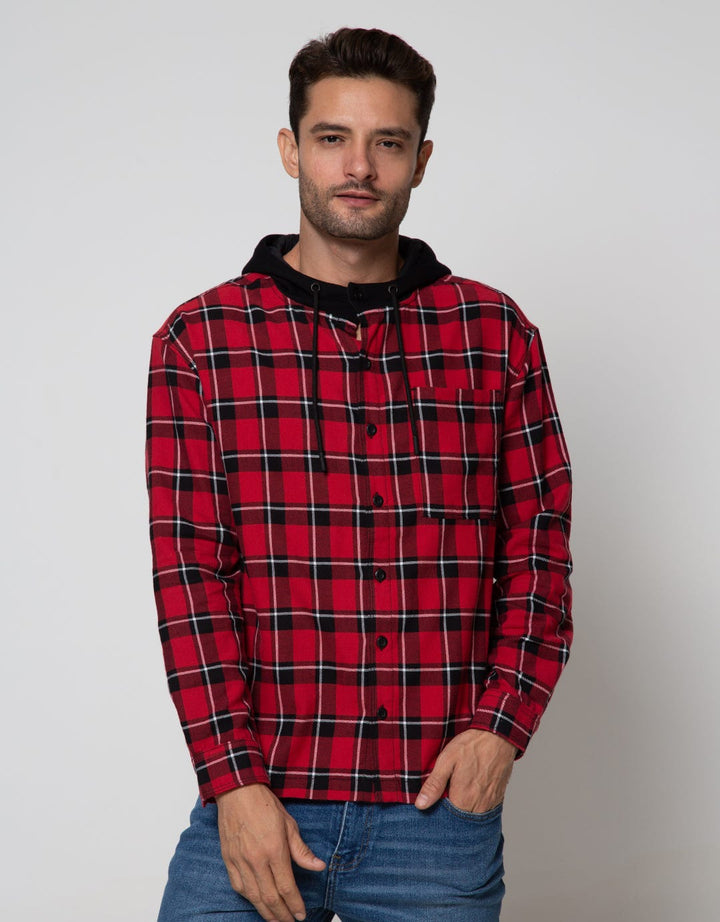 Nevada Jacket Woven Check With Hoodie