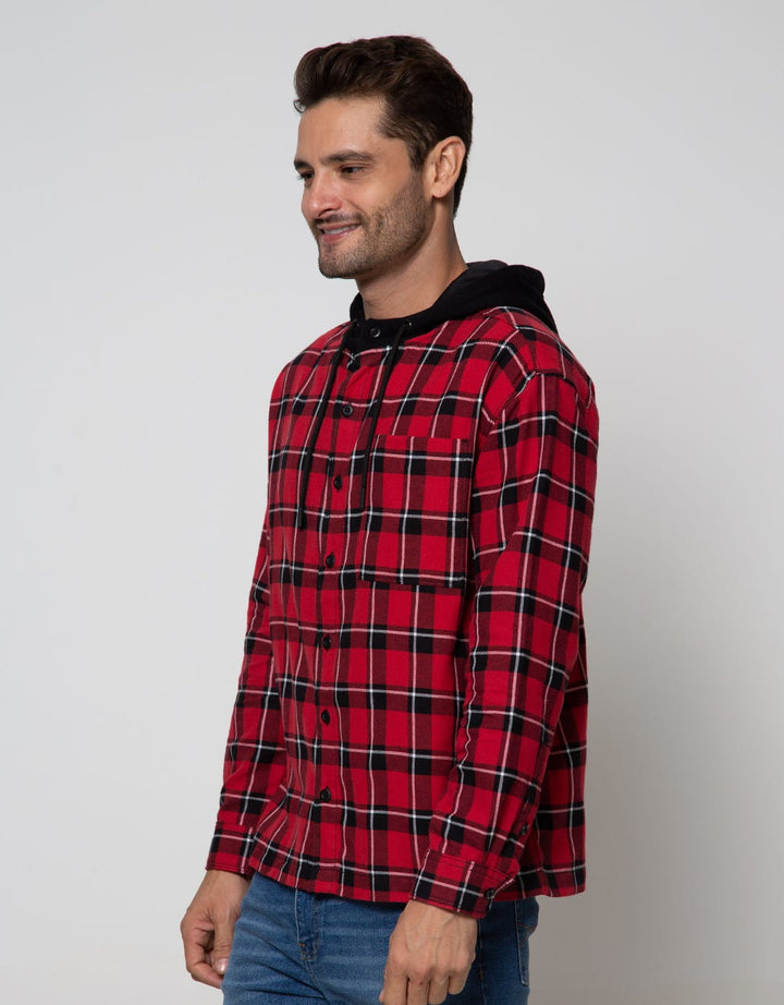 Nevada Jacket Woven Check With Hoodie