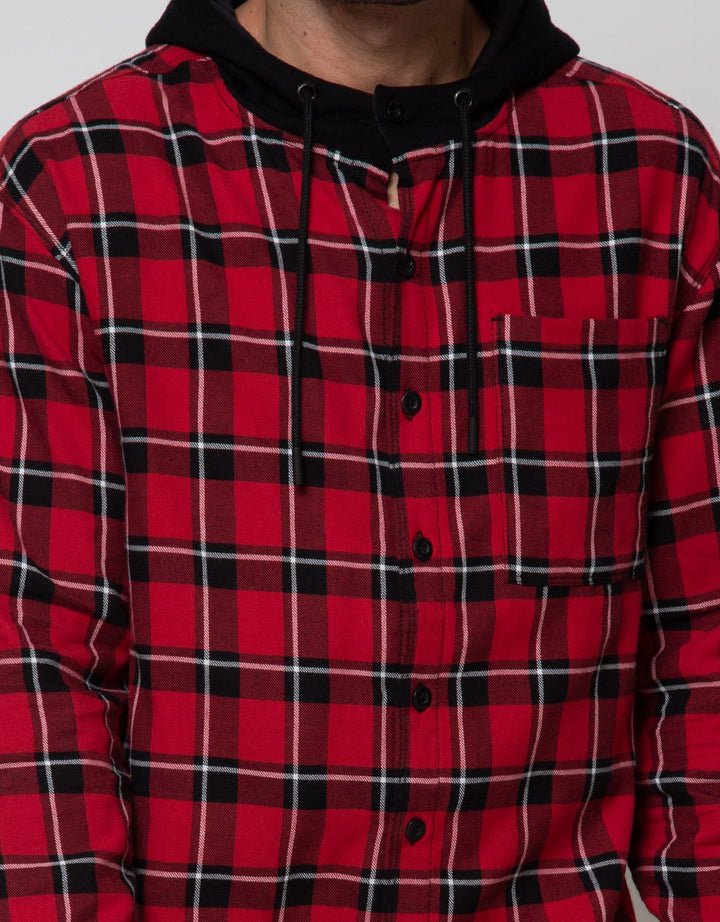 Nevada Jacket Woven Check With Hoodie