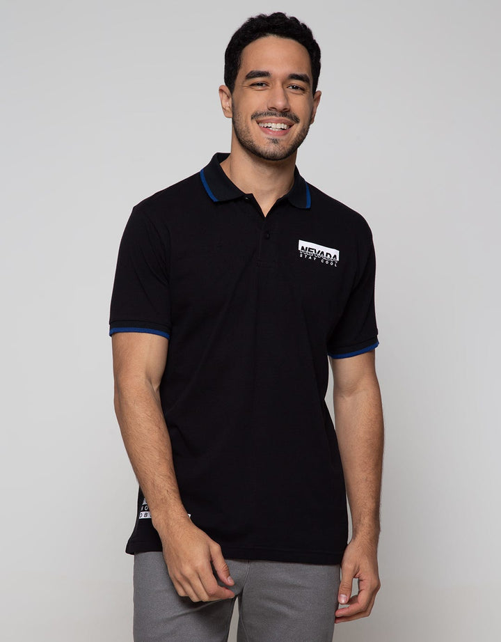 Nevada Short Sleeve Polo Shirt Shirt Basic With Print