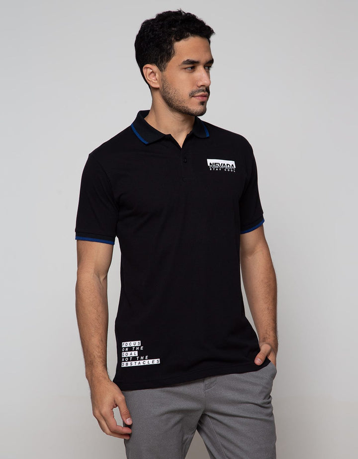 Nevada Short Sleeve Polo Shirt Shirt Basic With Print