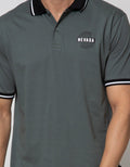 Nevada Short Sleeve Polo Shirt Basic With Print Logo Brand