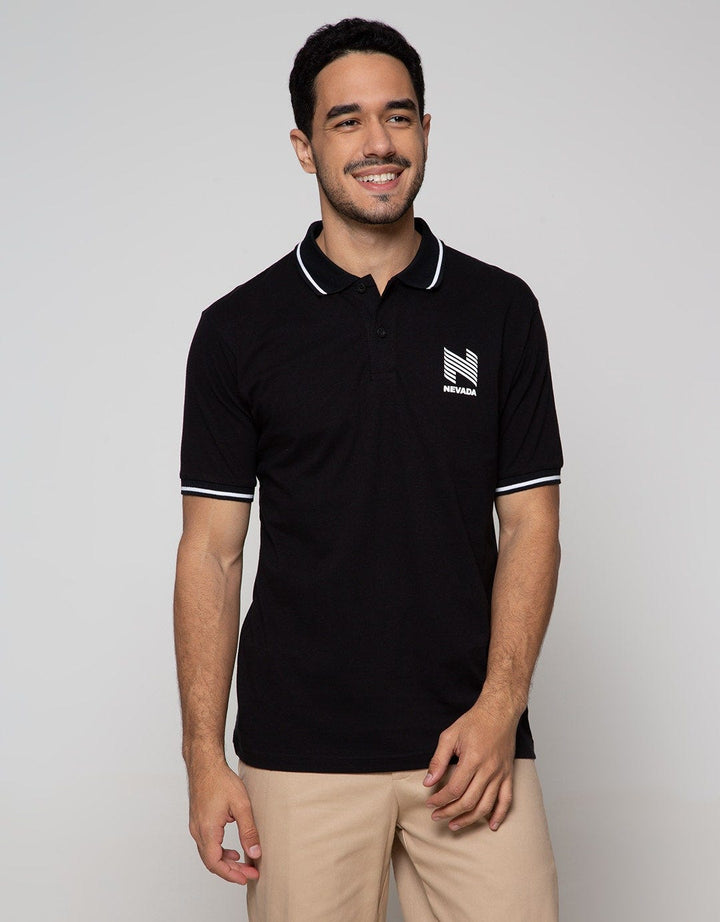 Nevada Short Sleeve Polo Shirt Basic With Print