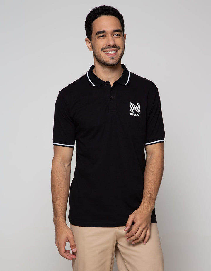 Nevada Short Sleeve Polo Shirt Basic With Print