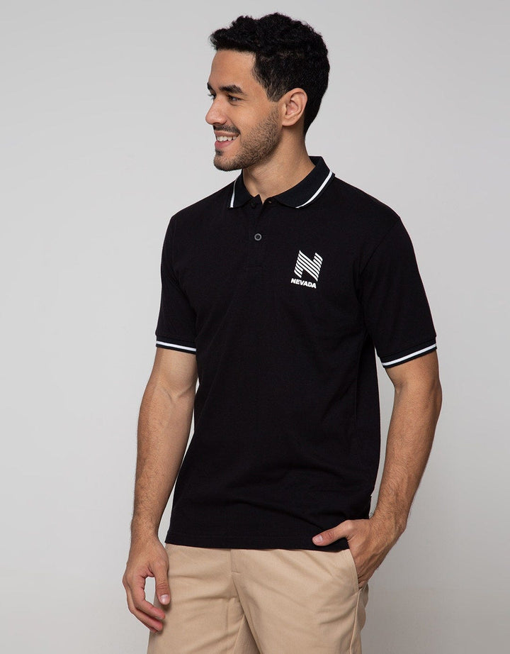 Nevada Short Sleeve Polo Shirt Basic With Print