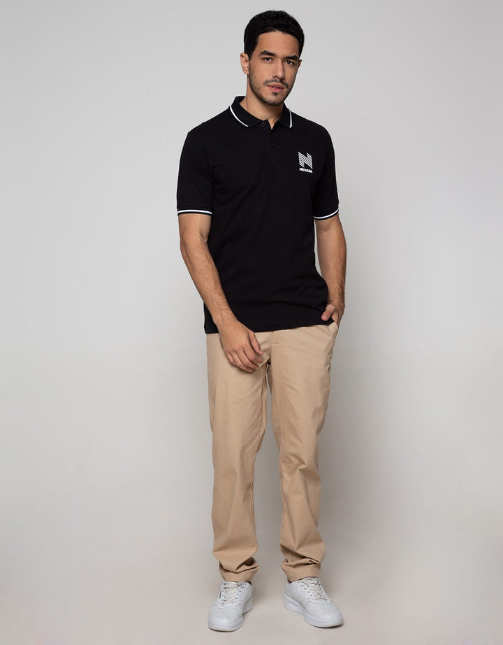 Nevada Short Sleeve Polo Shirt Basic With Print