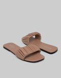 Details Ruched Slipper Sandals