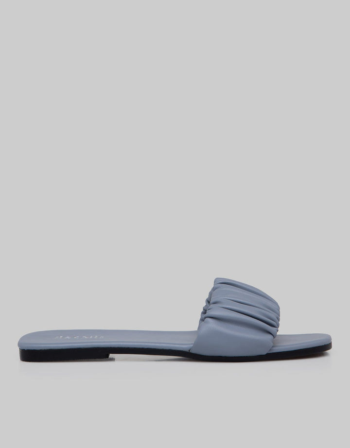 Details Ruched Slipper Sandals