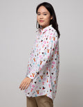 Disney Long Sleeve Shirt Dlish Full Print Oversized