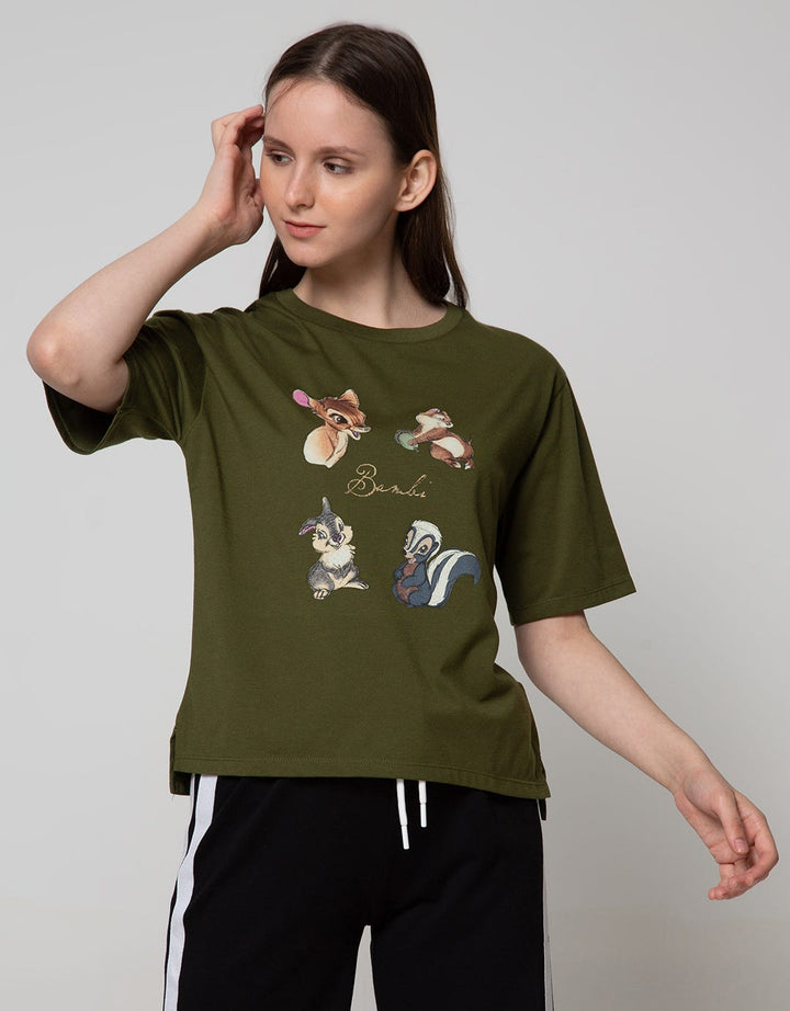 Disney Bambi N Friends  Short Sleeve T-Shirt Tee